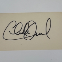 Charlie Daniels signed card