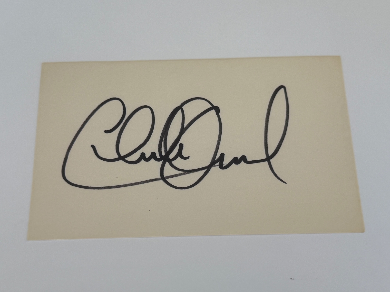 Charlie Daniels signed card