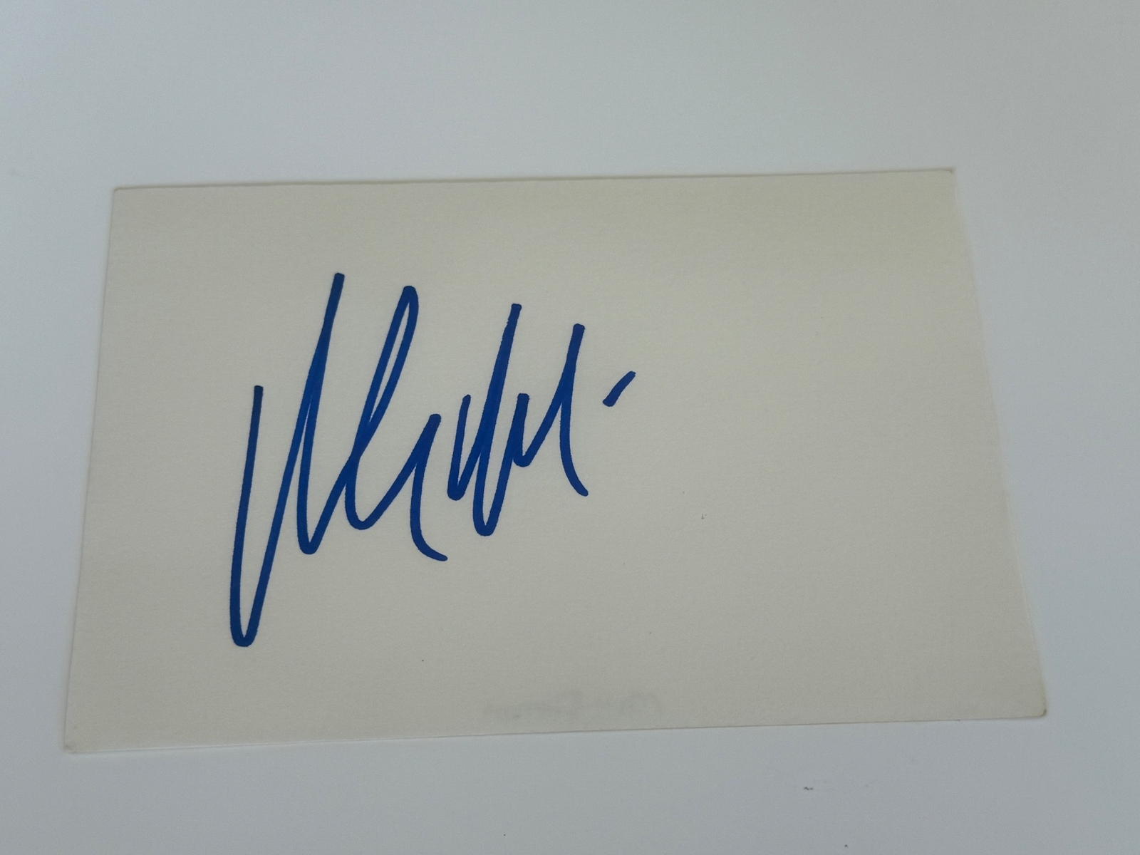 Matt Damon signed card