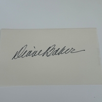 Diane Baker signed card