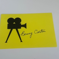 Benny Carter signed card