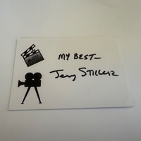 Jerry Stiller signed card