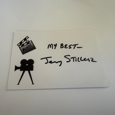 Jerry Stiller signed card