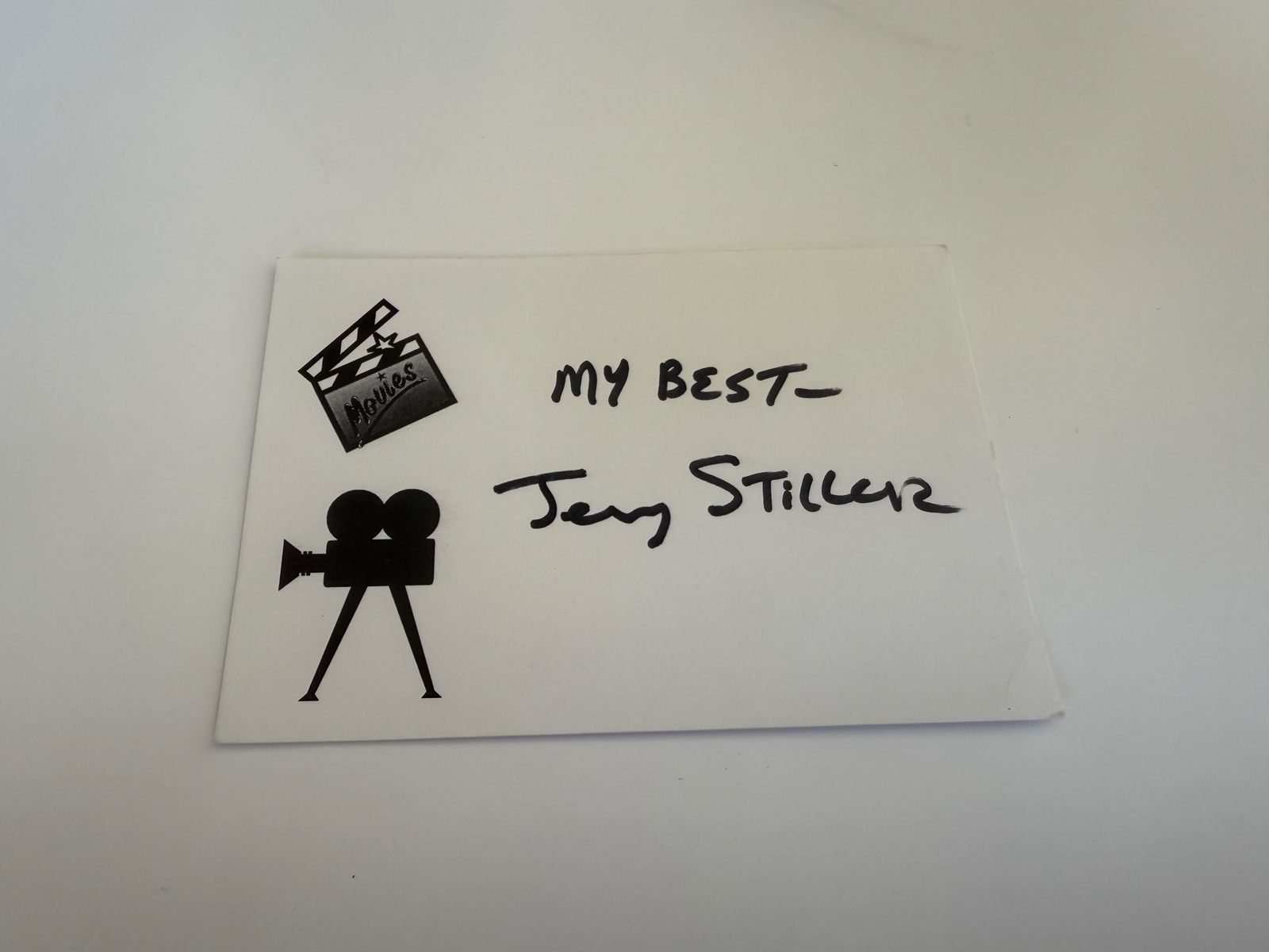 Jerry Stiller signed card