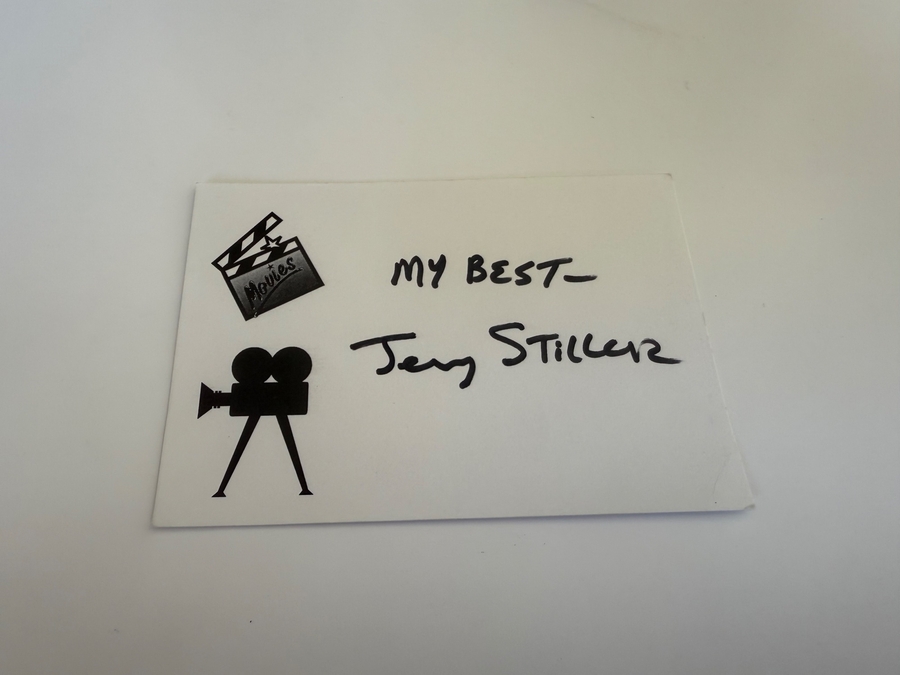 Jerry Stiller signed card