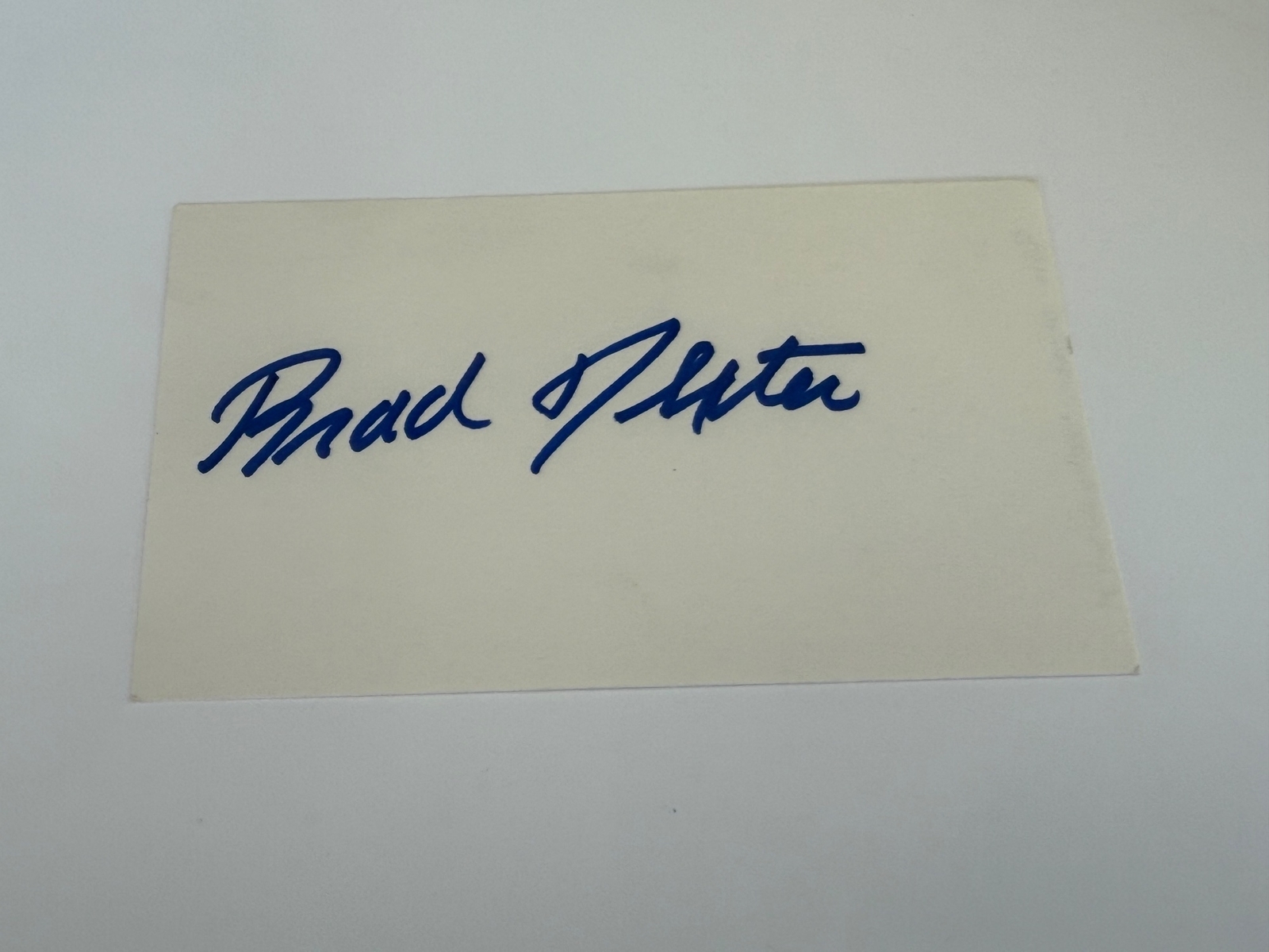 Brad Dexter signed card