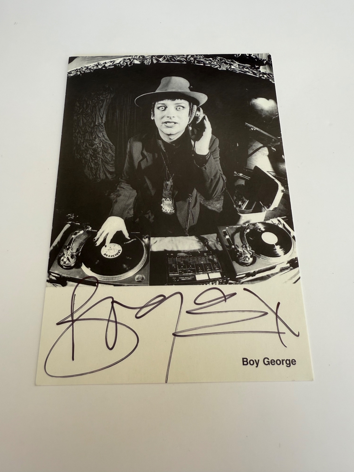 Boy George signed 6x4 photo