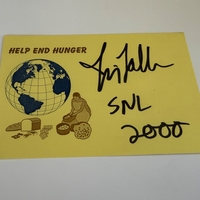 Jimmy Fallon signed card