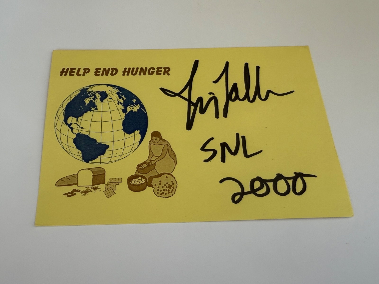 Jimmy Fallon signed card