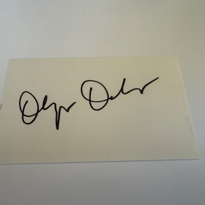 Olympia Dukakis signed card