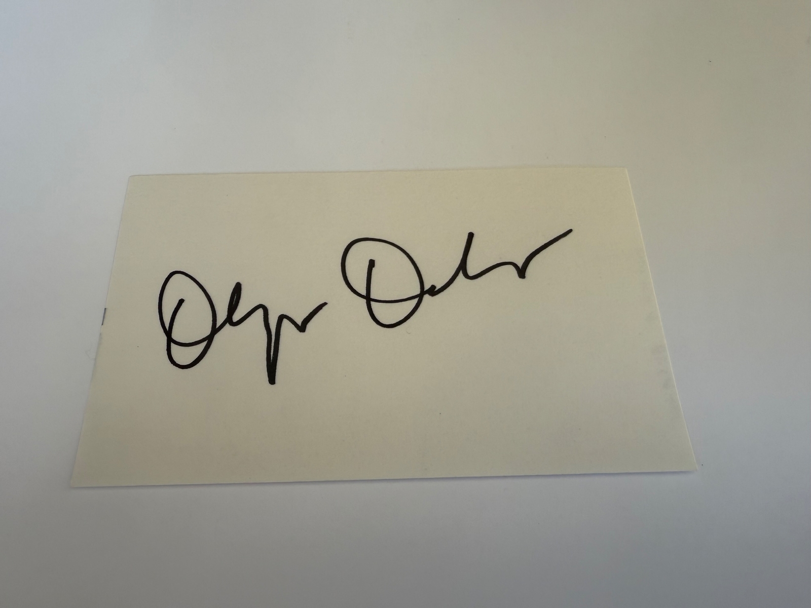 Olympia Dukakis signed card