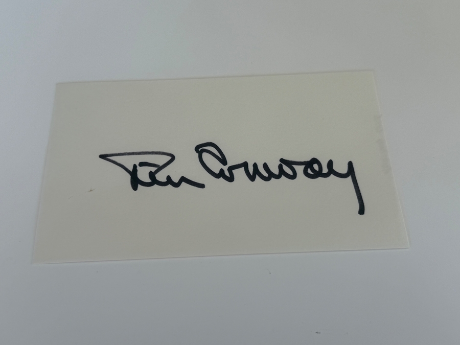 Tim Conway signed card