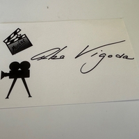 Abe Vigoda signed card