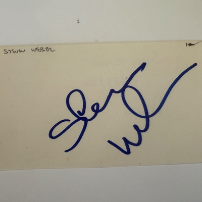 Steven Weber signed card