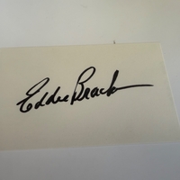 Eddie Bracken signed card