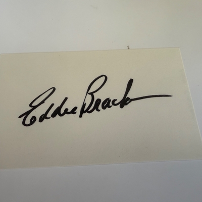 Eddie Bracken signed card