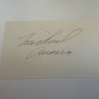 Michael Ansara signed card