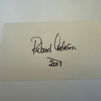 Richard Anderson signed card
