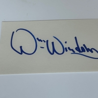 William Windom signed card