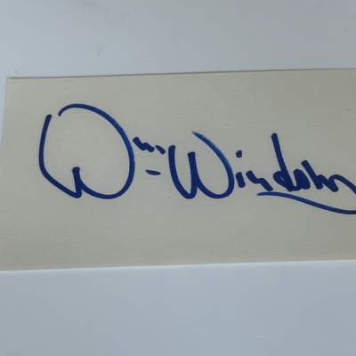 William Windom signed card
