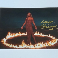 Celine Dion - Courage signed photo