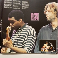 Eric Clapton programme. Signed by Eric Clapton, Greg Phillinganes, Buddy Guy, Robert Cray, Jimmy Vaughan, Albert Collins and Jerry Portnoy