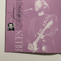 Eric Clapton programme. Signed by Eric Clapton, Greg Phillinganes, Buddy Guy, Robert Cray, Jimmy Vaughan, Albert Collins and Jerry Portnoy