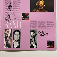 Eric Clapton programme. Signed by Eric Clapton, Greg Phillinganes, Buddy Guy, Robert Cray, Jimmy Vaughan, Albert Collins and Jerry Portnoy