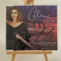 Celine Dion - My Heart Will Go On. Signed by Celine Dion. Water damaged?