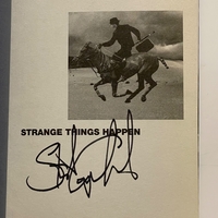 Stewart Copeland signed Strange Things Happen hardback book