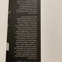 Stephen Sondheim signed Finishing The Hat hardback book