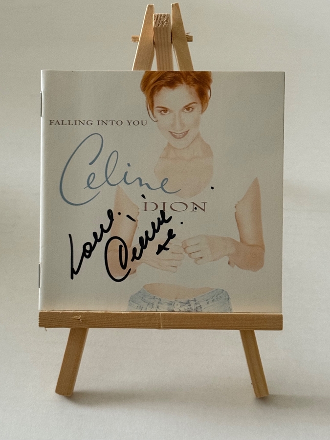 Celine Dion - Falling Into You CD booklet. Signed by Celine Dion
