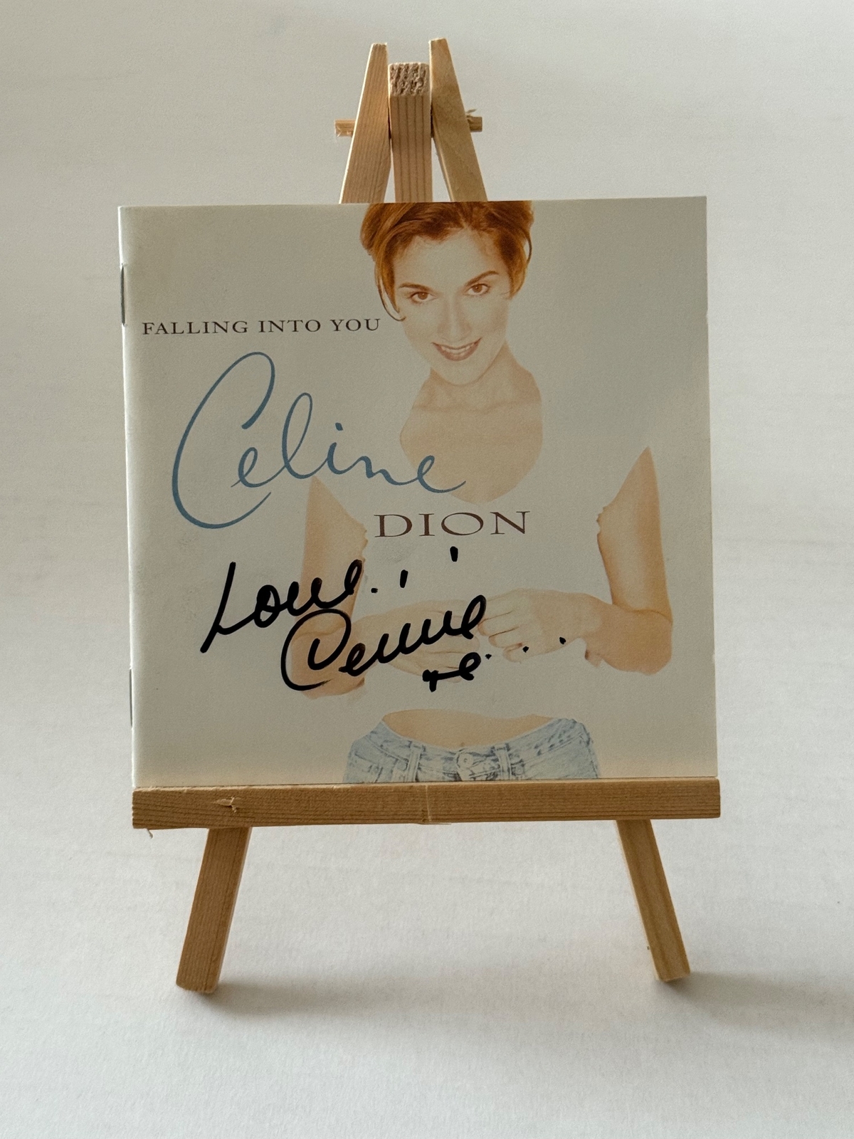 Celine Dion - Falling Into You CD booklet. Signed by Celine Dion