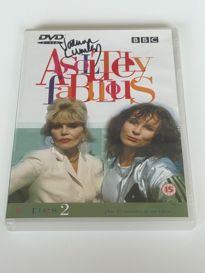Absolutely Fabulous - series 2 DVD signed by Joanna Lumley