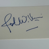 John Williams signed card