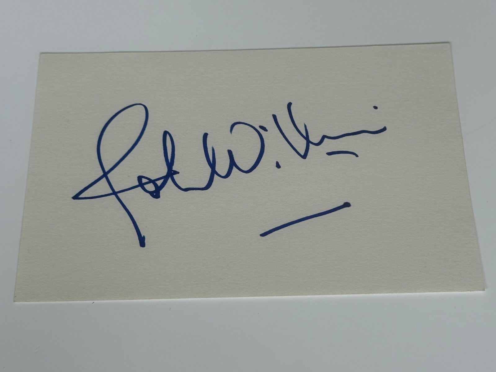 John Williams signed card
