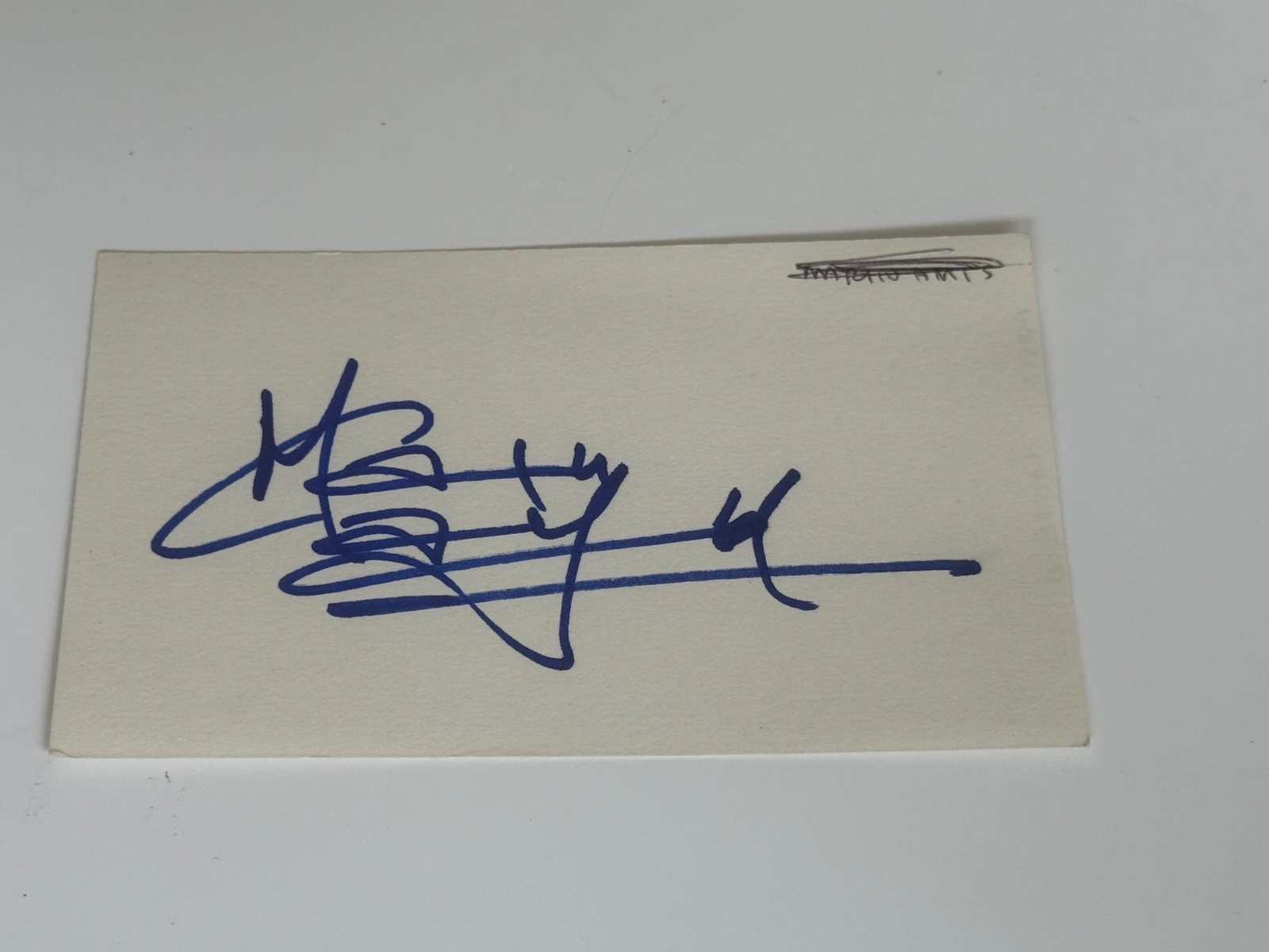 Maxwell Caulfield signed card
