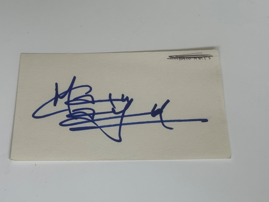 Maxwell Caulfield signed card