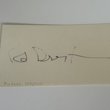 Richard Dreyfuss signed card