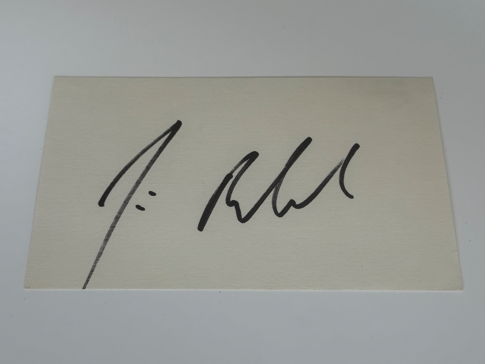 Jim Belushi signed card
