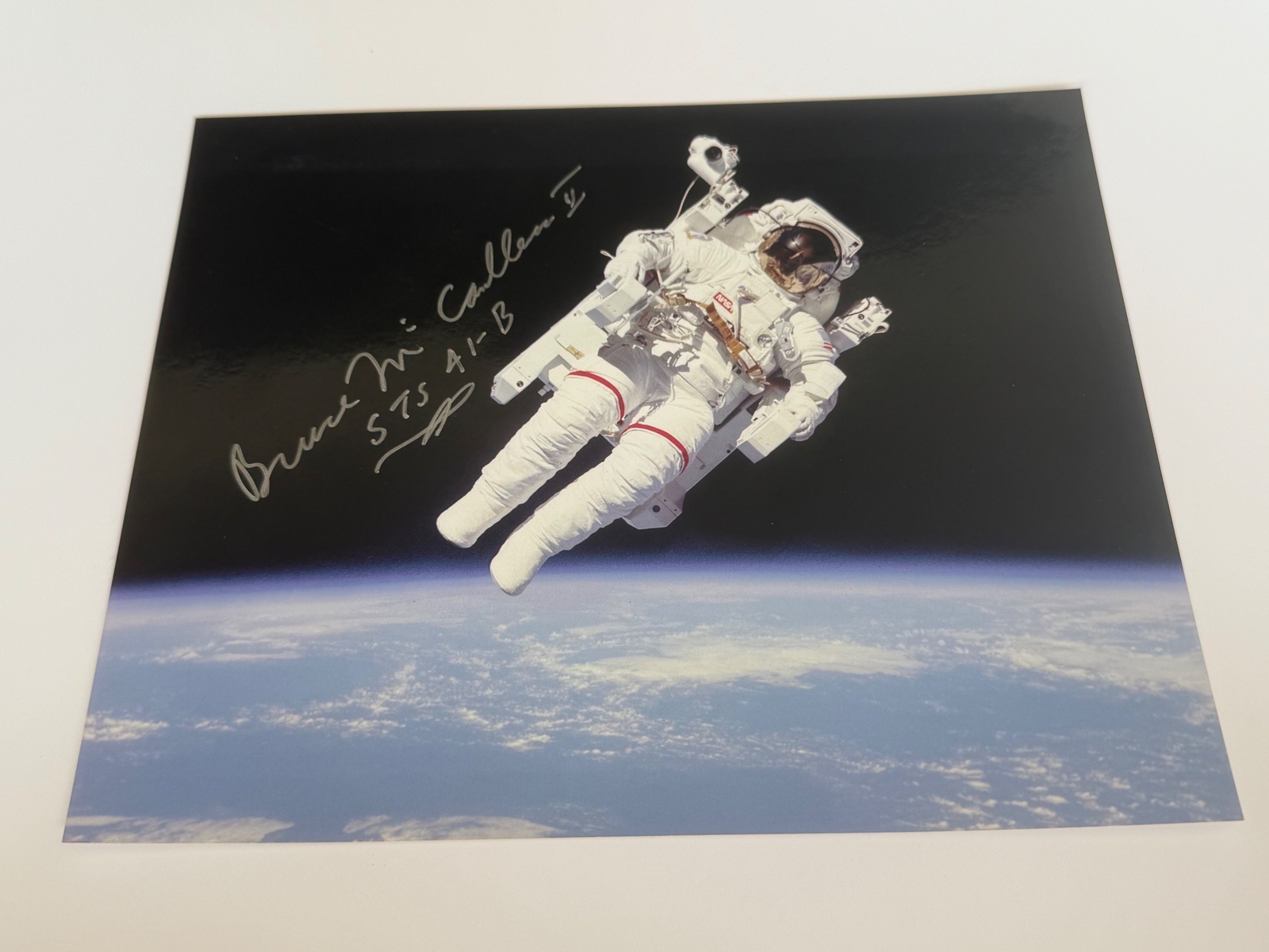 Bruce McCandless II signed photograph