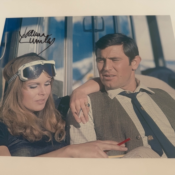 Signed James Bond photo of Joanna Lumley