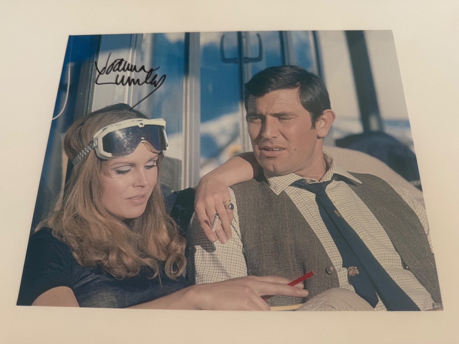 Signed James Bond photo of Joanna Lumley