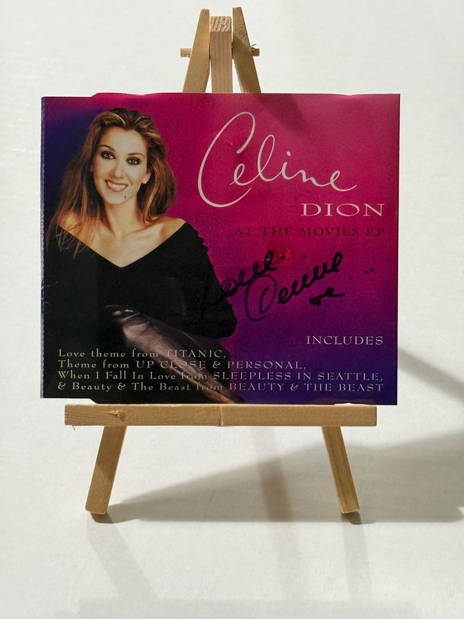 Celine Dion - At The Movies CD. Signed by Celine Dion