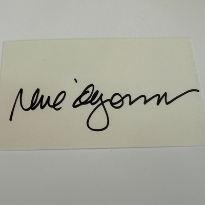 Rene Auberjonois signed card