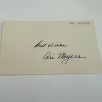 Ari Meyers signed card