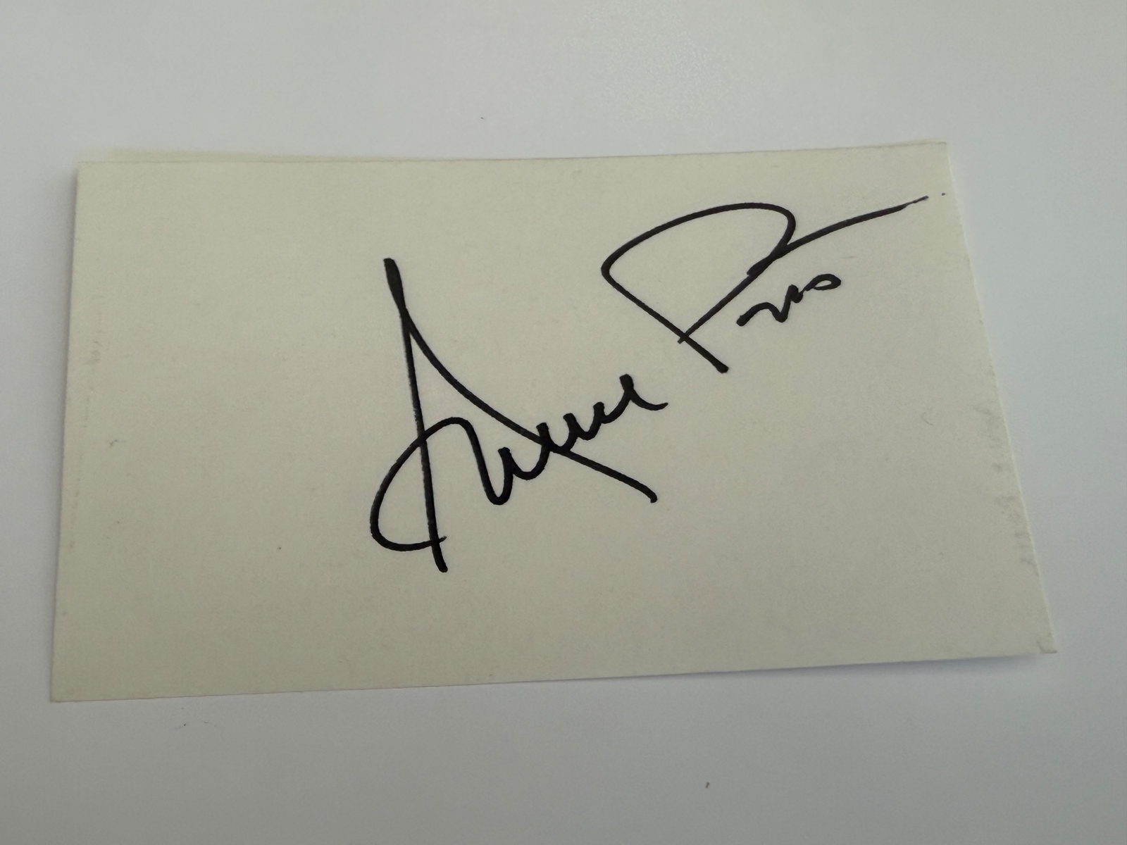 Annie Potts signed card