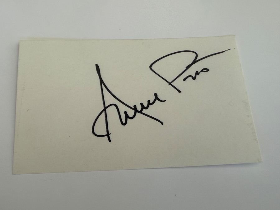 Annie Potts signed card