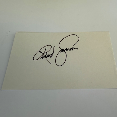 Richard Simmons signed card