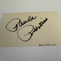 Paula Prentiss signed card